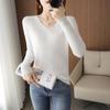 Women Sweater Autumn Soft Warm Wool Sweaters Knitted Pullover Spring Female Jumper Knit Top V-neck