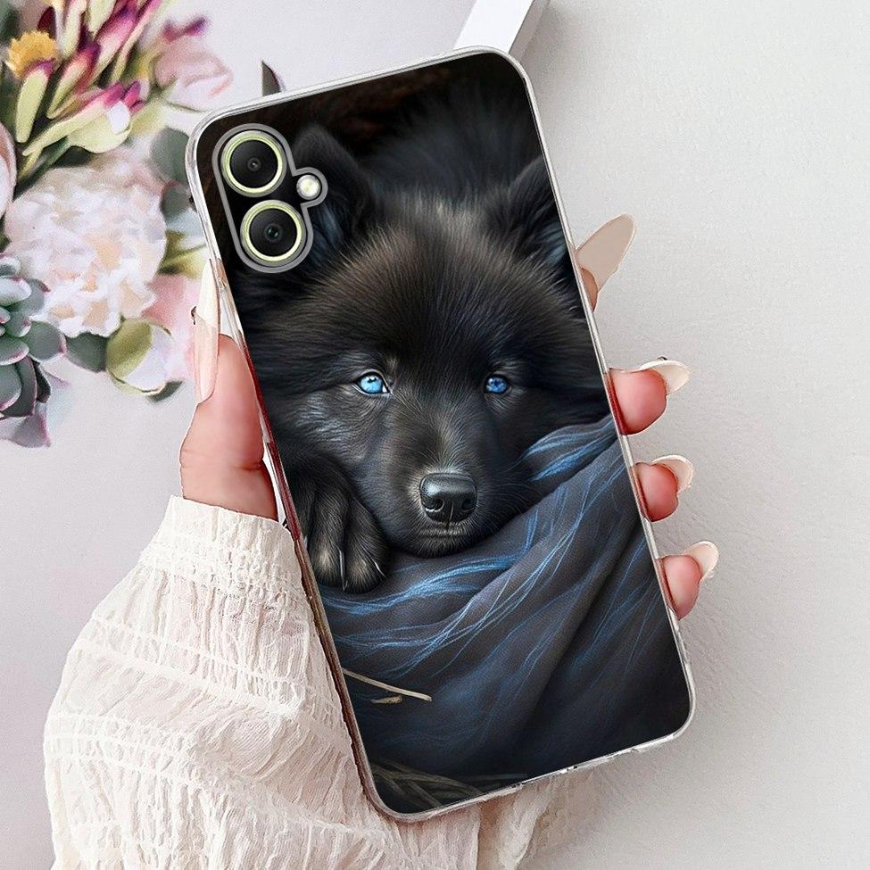 Чехол для Samsung A05 Прозрачный Милый Кот Модный Цветочный Крутой Расписной Задний Чехол Для Телефона Samsung Galaxy A05 SM-A055F SM-A055M