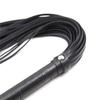 Black Pu Leather  Flogger Sex Whip Spanking Fetish Toys Floggers