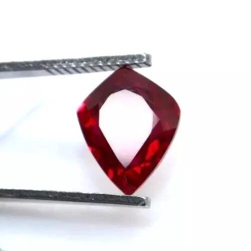 Burmese Mogok Red Ruby Natural 8-9 Ct Fancy Cut Stunning Certified Gemstone