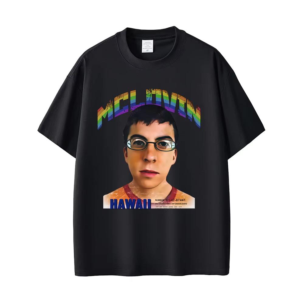 Funny McLovin Mugshot 100cotton Mens Shirt ONeck Short Sleeved Hip Hop Womens Y2k Vintage Harajuku Graphics Tshirt