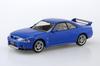 Aoshima Bunka Kyozai Масштаб Rakupla Snap Kit Nissan R33 Skyline Синий Пластиковый Модельный Набор 1/32 Нет. 21-BE GT-R Предварительно окрашенный (Автомобиль)