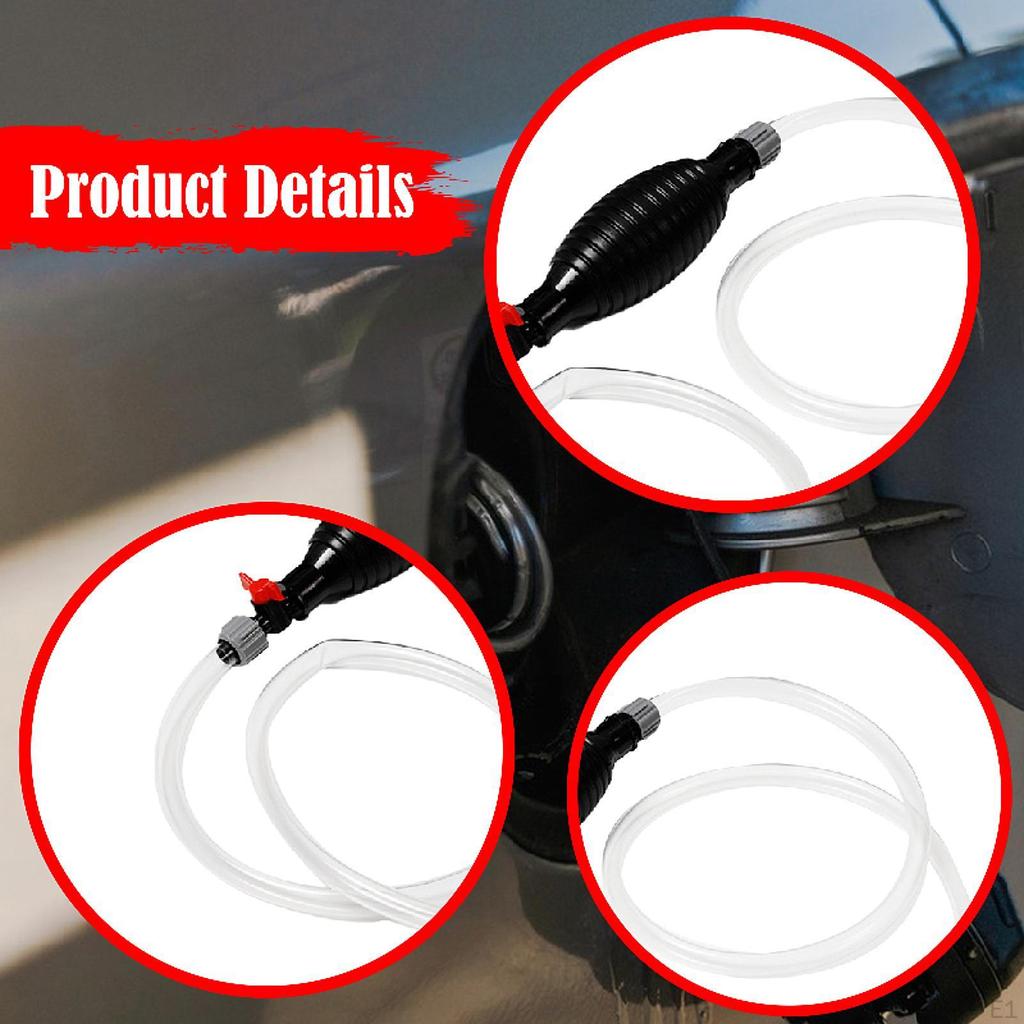 Transfer Pump Siphon Manual Parts Water Accessory Oil Easy Use Liquid Multifunctional PVC Hand