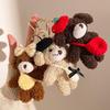 Mini Teddy Bear Plush Keychain: Cute Pendant Doll, Bag Accessory, Backpack Charm