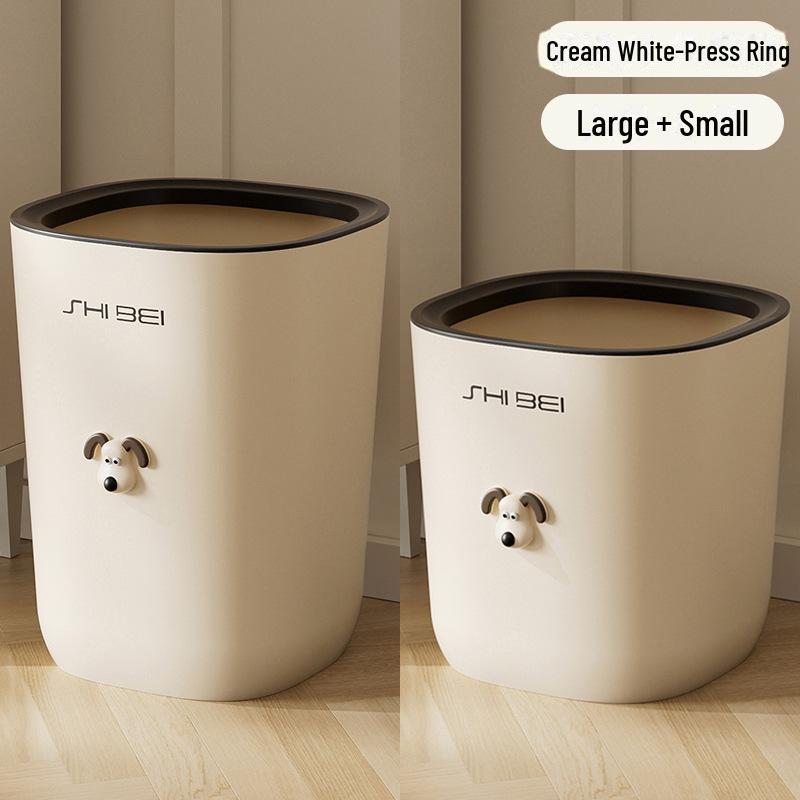 Мусорная корзина для дома 2023: Мусорное ведро с большой емкостью и крышкой для гостиной, ванной комнаты, туалета или кухни