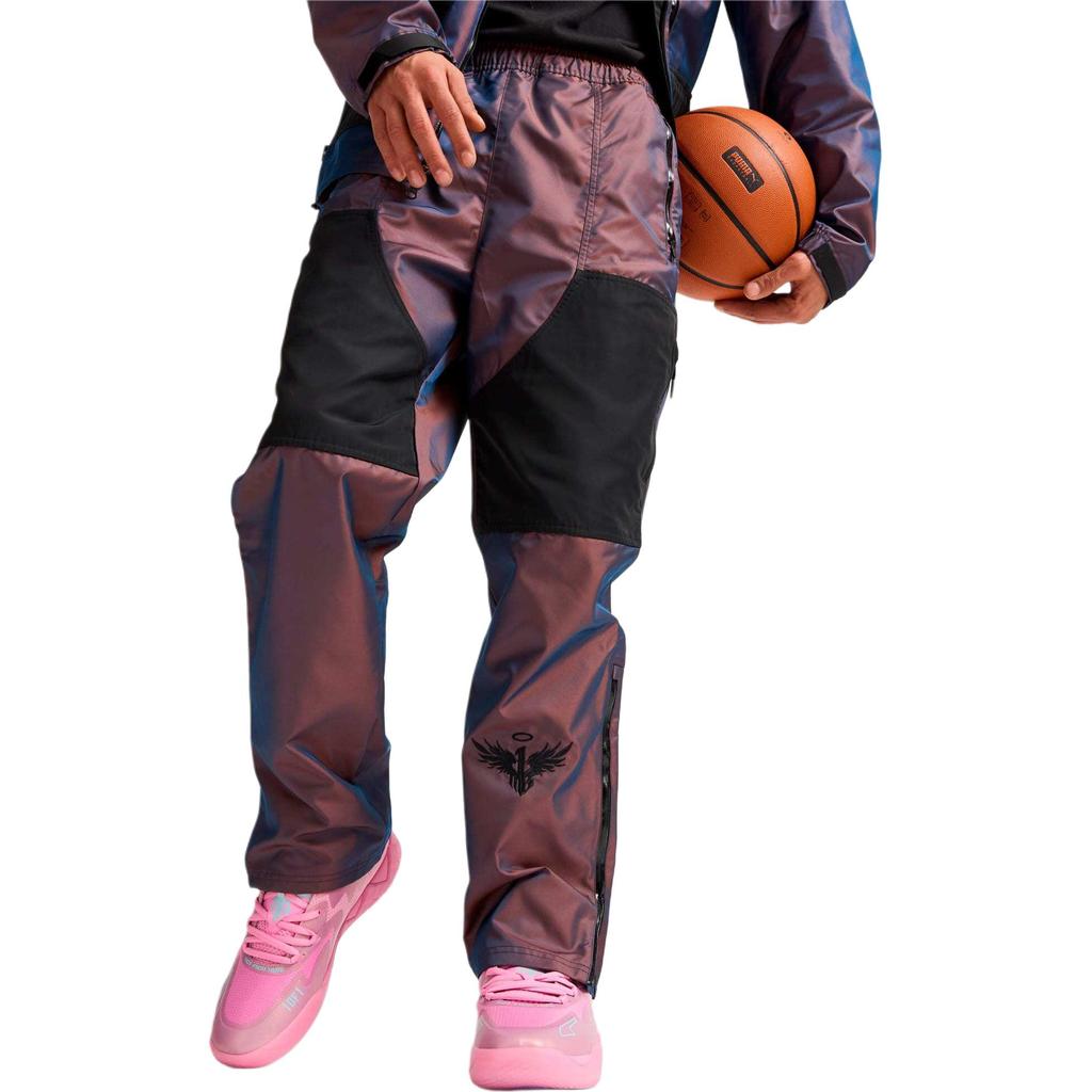 Puma Тканые повседневные удобные спортивные длинные брюки мужские низы фиолетовые 625342-01