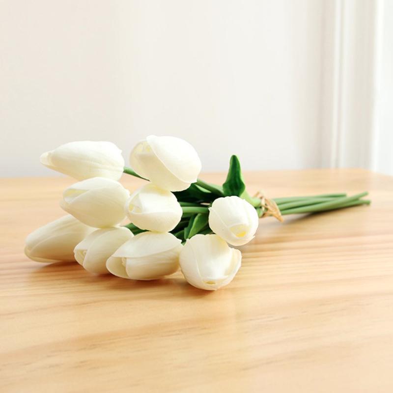 Только 1 шт. искусственные цветы тюльпана, искусственный букет, настоящее прикосновение, домашний декор для свадебной вечеринки