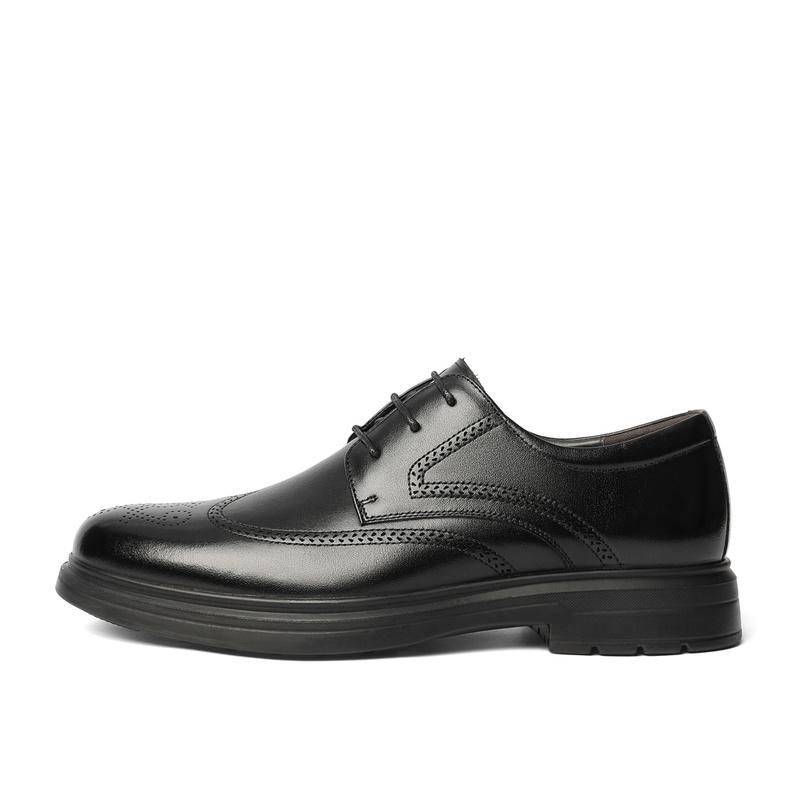 Senda Formal Leather Shoes Men's 2025 Autumn New Blok Business Leather Shoes