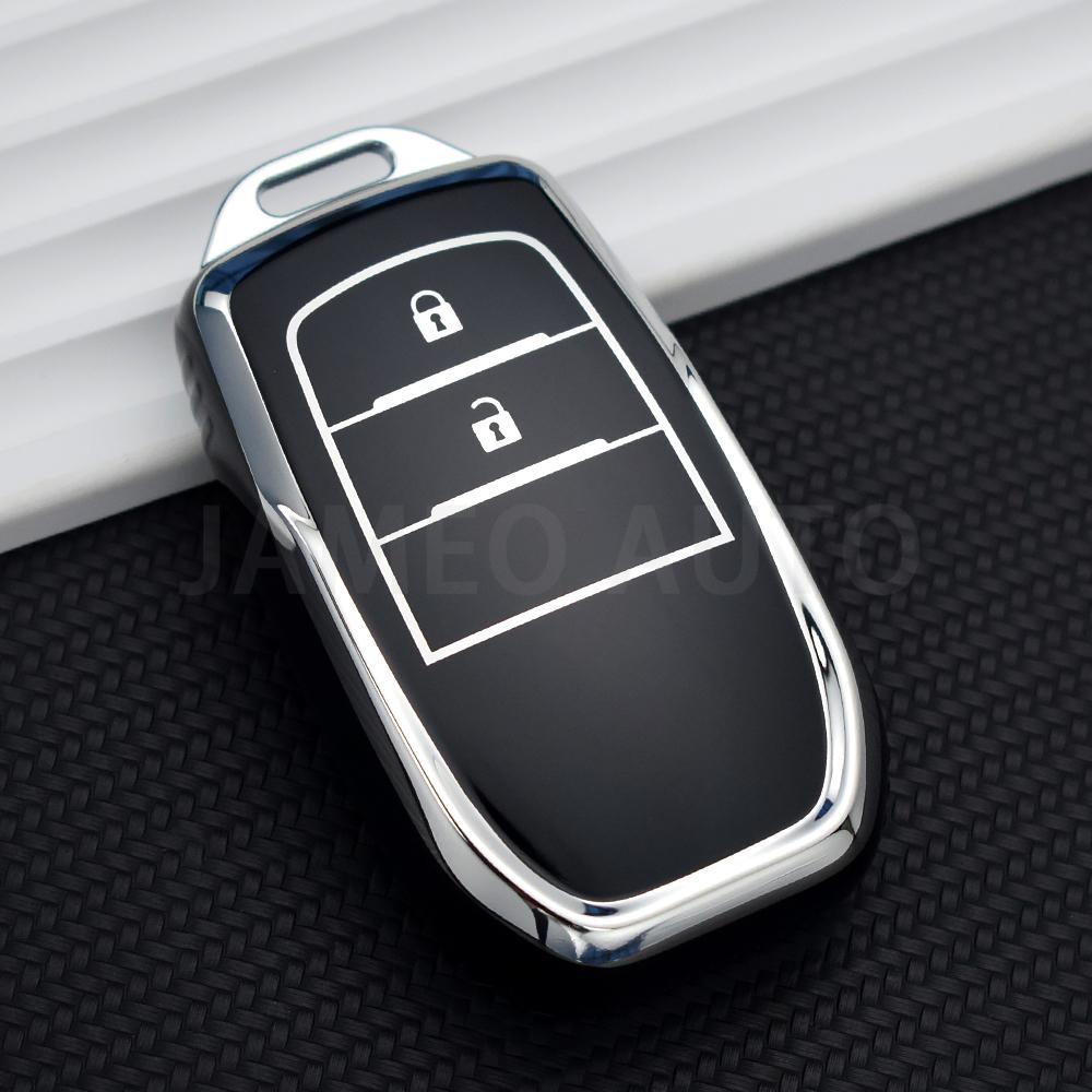 Антицарапающий ТПУ чехол для автомобильного ключа Toyota Yaris Cross Hilux Innova Fortuner Camry Land Cruiser 200 300 Prado Crown Tlk 200