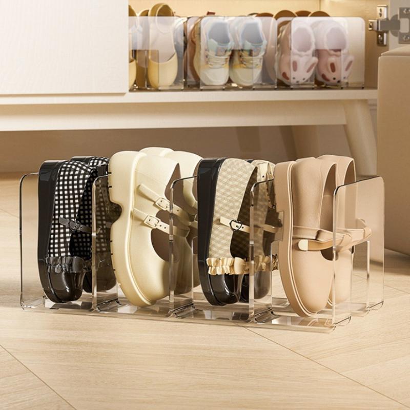 1 шт. Компактный вертикальный органайзер для обуви - Многоярусный, Легко собирается, Компактное хранение для домашнего шкафа в прихожей