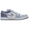Jordan Air Jordan 1 Винтажные Баскетбольные Кроссовки Мужские Низкие Пик Белый/Металлический Серебряный IX5003-101