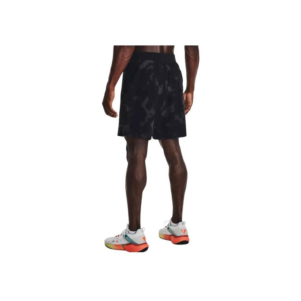 Under Armour Прямые спортивные шорты с логотипом Project Rock Johnson, мужские брюки, черные 1377438-001