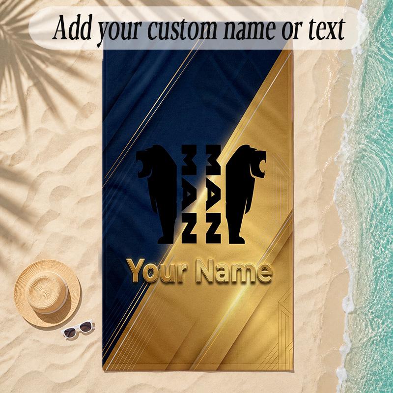 Beach TowelMAN Truck Custom Name Text Personalized Soft Towel for Beach Pool Indoor Home Decor Gift