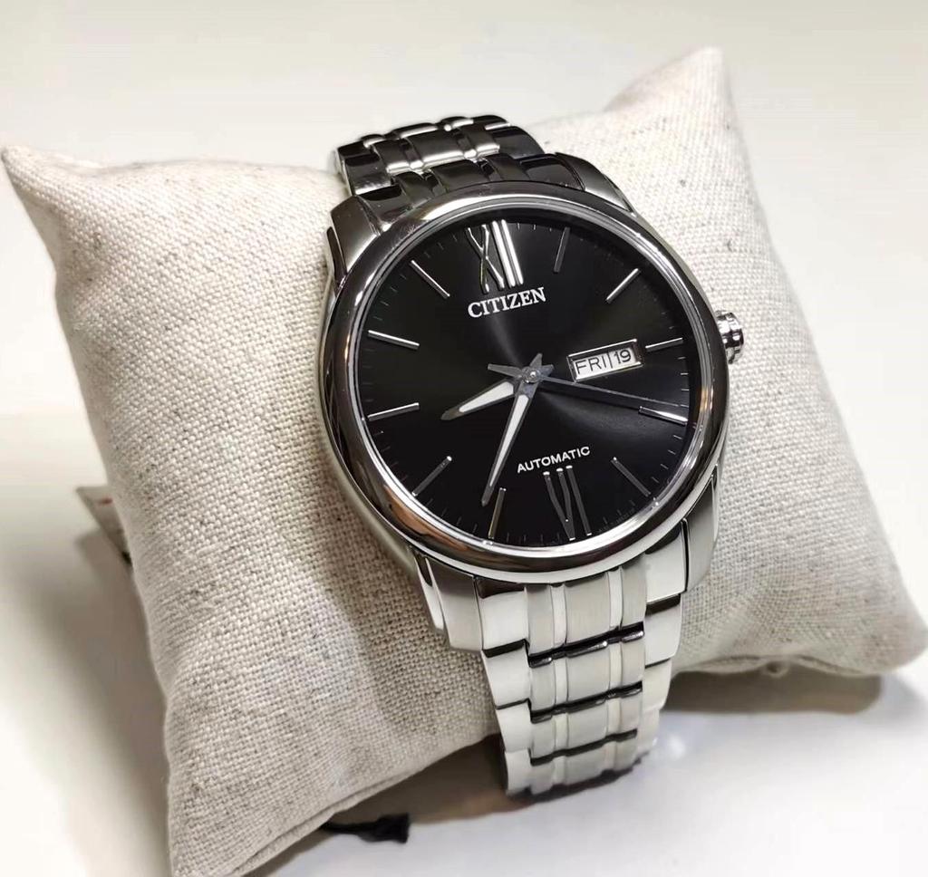 Citizen Механические коллекционные часы из нержавеющей стали с сапфировым стеклом NP4050-51E