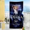 Michael Jackson Customize Text Beach Towel Quick-Dry Soft Microfiber Perfect for Traveling Yoga Camping and Swimming