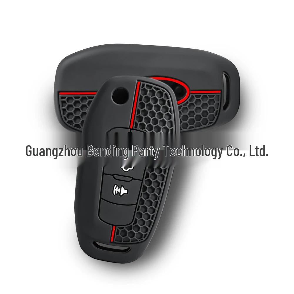 Silicone Key Cover for Ford Fusion Ka 14‑20: Foldable, Protective Remote Shell