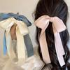 Large Bowknot Bow Hair Clip Solid Color Ribbon Hair Clip Fashion Ponytail Clip Girls