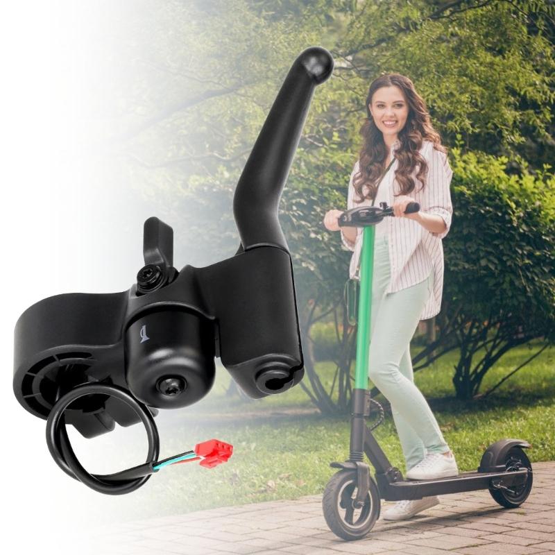 6Lite Scooter Brakes Lever Brakes Handle Grip Brakes Systems With Bells For Safe And Smooth Riding On Park And Street