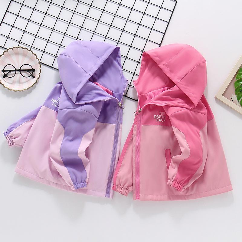 Модный плащ для девочек, осенне-зимняя детская красивая куртка Hardshell
