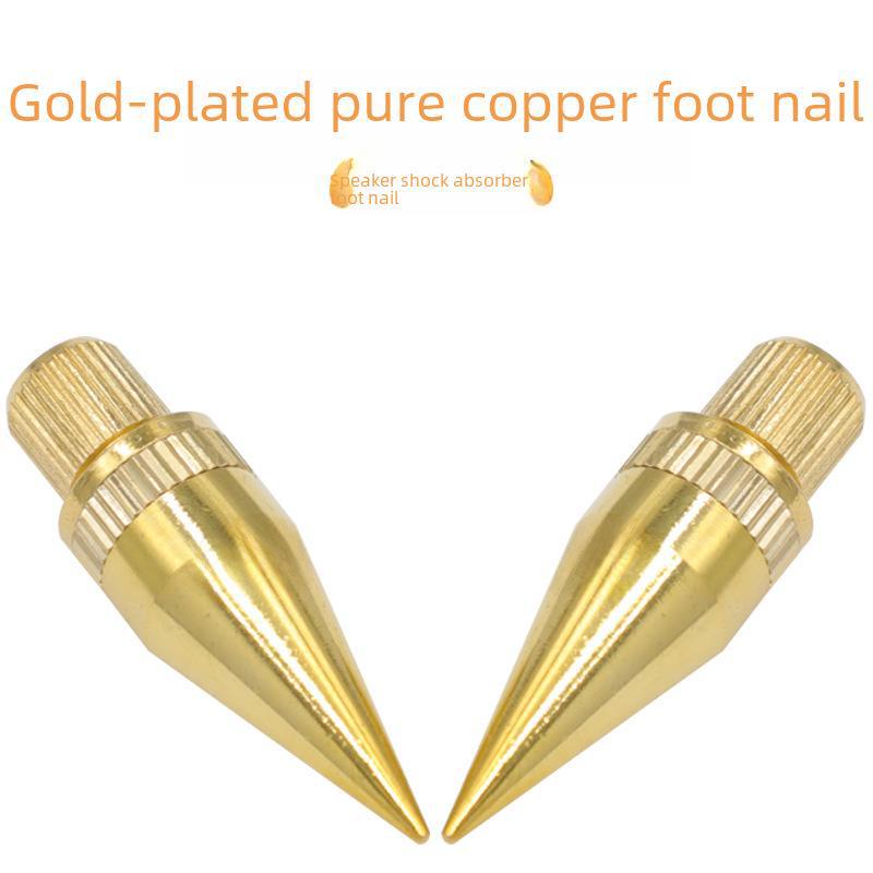 M6*36 Pure Copper Audio Shock Absorber Foot Pads for Hi-Fi Speakers