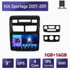 2din Android 9 "автомобильный радиоприемник мультимидный видеоплеер для KIA Sportage 2007-2011 навигация GPS аудио головное устройство WIFI 1 + 16 ГБ