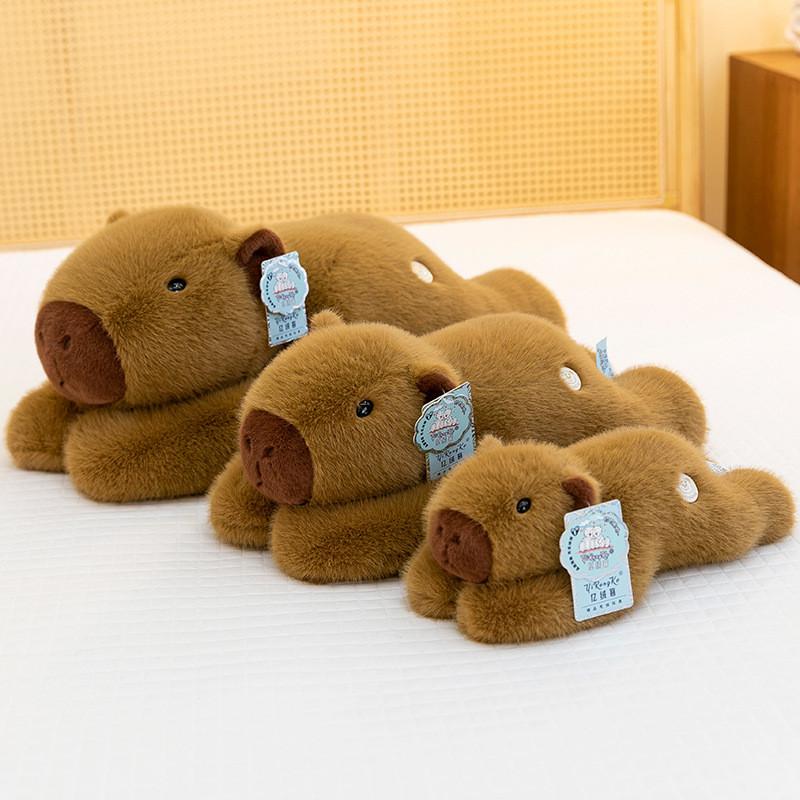 Toy Capybara Plush Cute Cartoon Stuffed Animal Kids Sleep Pillow Decor Home