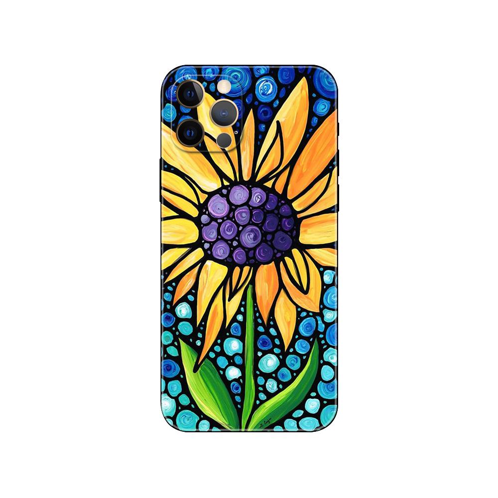 Чехол для телефона «Подсолнух» для iPhone Samsung Galaxy Redmi Xiaomi Oppo OnePlus Note SA 7 8 9 10 11 12 13 14 20 21 22 23 53 54 Pro Max Plus Ultra TPU Soft