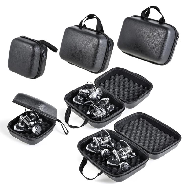 Защитный чехол для рыболовной катушки Ударопрочная сумка из ПУ кожи для рыбалки Чехол для вращающейся катушки Рыболовные аксессуары Прочный