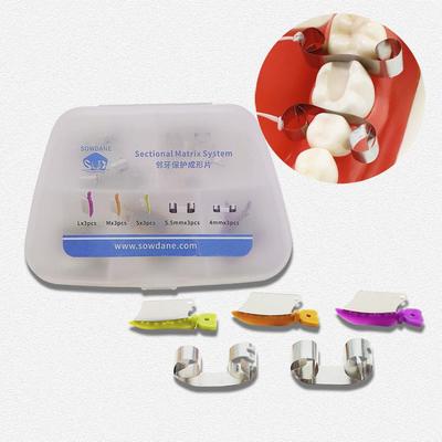 1 комплект зубных матриц клиновые защитные секционные матрица перегородка тип матрица стоматология зубы межзубные клиновые ножи с защитой стальная матрица