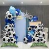 2-Pack Medium Standing Soccer Ball Pile Foil Balloons Perfect for soccer-themed party decorations and World Cup celebrations