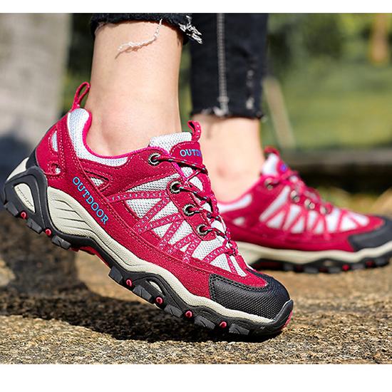 Большие уличные походные ботинки для пар, спортивная обувь для весны и лета, мужская и женская обувь из сетчатой ткани с защитой от скольжения для путешествий и бездорожья