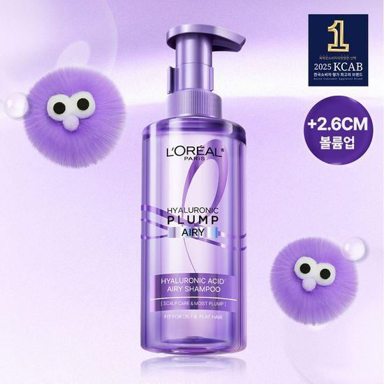 L'Oréal Paris Volume-Up Hyaluronic Acid Shampoo 440ml (+scalp brush)