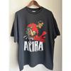 Akira Anime Rare 90's Moive Black Retro Unisex T-shirt Reprint Casual and Comfortable Summer Cotton