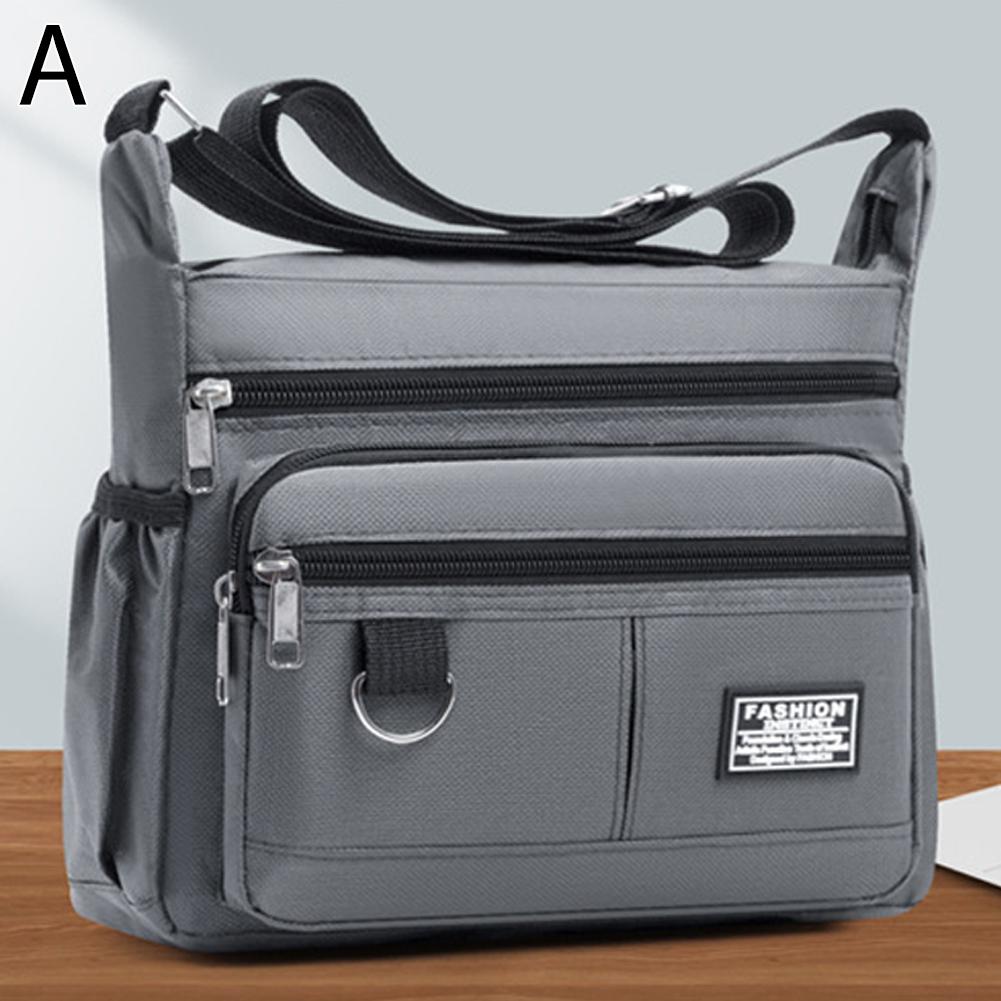 Multi-pocket Men's Crossbody Bag Oxford Cloth Shoulder Office Classic Leisure Multi-layer Bag T C2O2