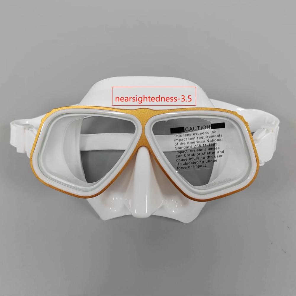 Маска для сноркелинга, оптические очки для дайвинга при близорукости, взрослые могут быть оснащены маской для дайвинга при близорукости
