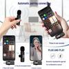 K1K9 Wireless Lavalier Microphone K15 - Dual Mobile Live Streaming & Outdoor Recording Noise-Reducing Mic