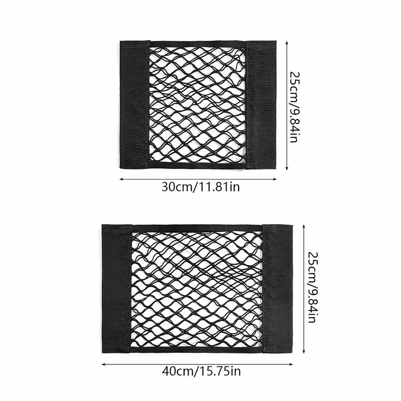 Сетчатый карман для хранения вещей, домашний кухонный шкаф, дверца, клейкая сумка для мелочей, эластичный карман с нейлоновой застежкой, автомобильный органайзер