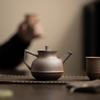 Оригинальный минеральный грубый керамический чайник ручной работы в стиле ваби-саби, старая каменная глина, китайский ретро, неглазурованный, одинарный чайник, чайный набор для кунг-фу