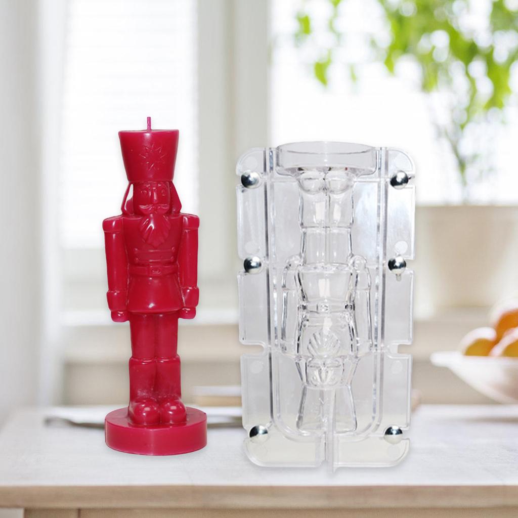 Силиконовые формы для свечей «Щелкунчик», 3D формы для свечей «Солдатики», формы для мыла ручной работы, формы для изготовления свечей для украшения дома