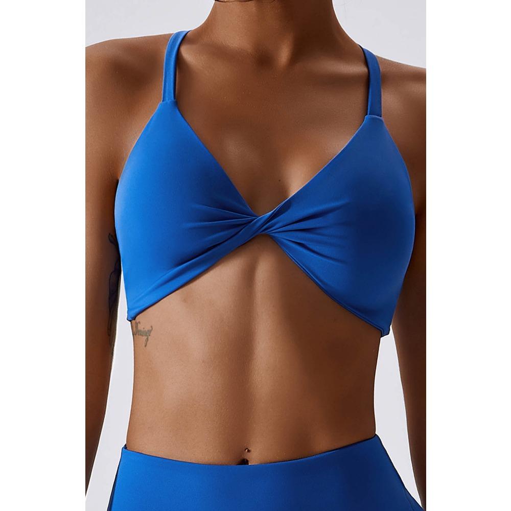 CHARMLEAKS Женский спортивный бюстгальтер с крестообразной спинкой, мягкий спортивный жилет с низкой ударной нагрузкой, бюстгальтер для занятий йогой