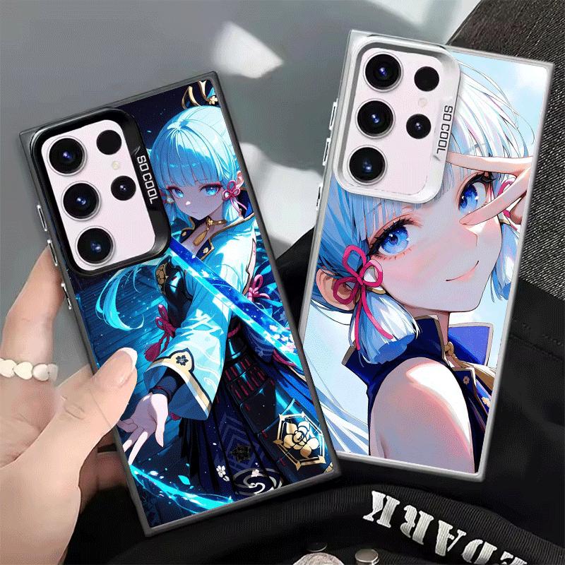 Genshin Impact Камисато Аяка Мягкий чехол для телефона для Samsung Galaxy S24 S25 FE S26 Edge S23 Ultra S22 Plus S21 + Ударопрочный чехол B