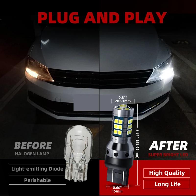 2pcs Car LED Daytime Running Light Lamps Blubs DRL Canbus Error Free For Honda CIVIC IX Saloon Sedan 2011-2016 HR-V RU 2015-2020