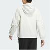 Adidas Tech Woven Outdoor Casual Sports Zip Hoodie Jacket Women Jackets Han-Jade-White JJ1127