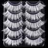 3 Pairs Natural White False Eyelashes Dramatic Cosplay Eyelashes Halloween Party