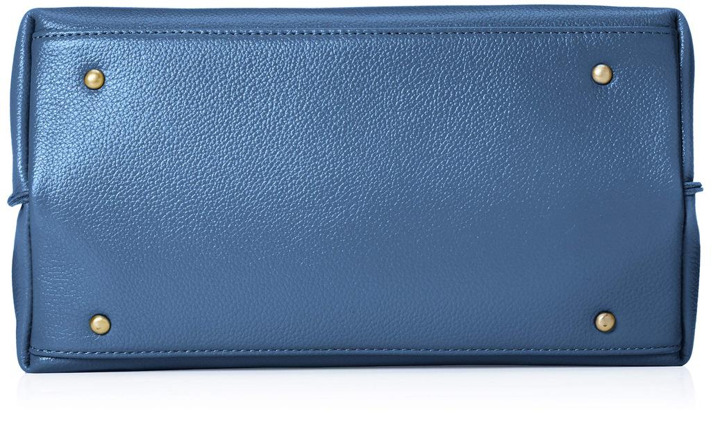 Сумка-тоут из козьей кожи, сумка через плечо, 2-сторонняя, красивая, NVGRY [Perke] 08-00-07462, женская