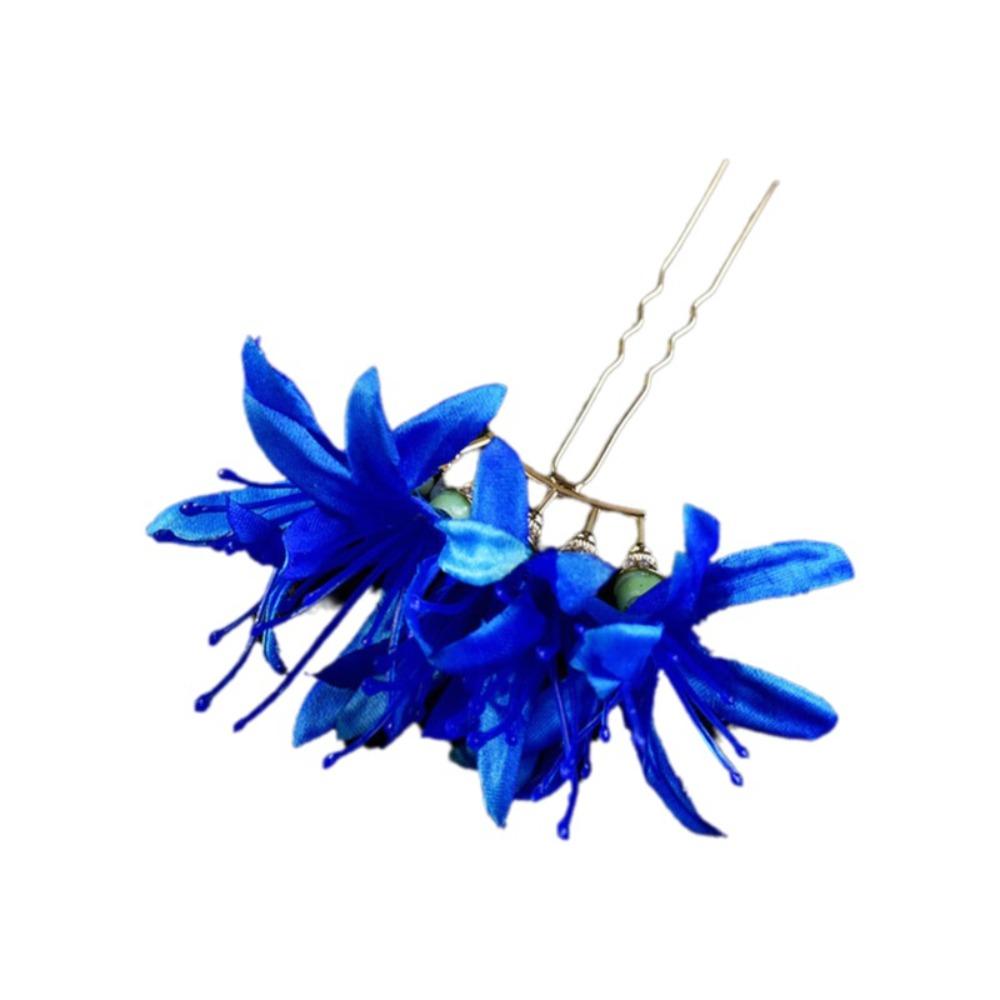 Simple Large Flower Hair Stick Fairy Simulation Flower Hanfu Hair Stick Bohemian Bohemian Style Simulation Flower Hairpins Beach