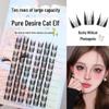 Pure Desire Cat Elf False Eyelashes: Single Cluster, Photogenic, Cartoon Style, Thick European and American Design