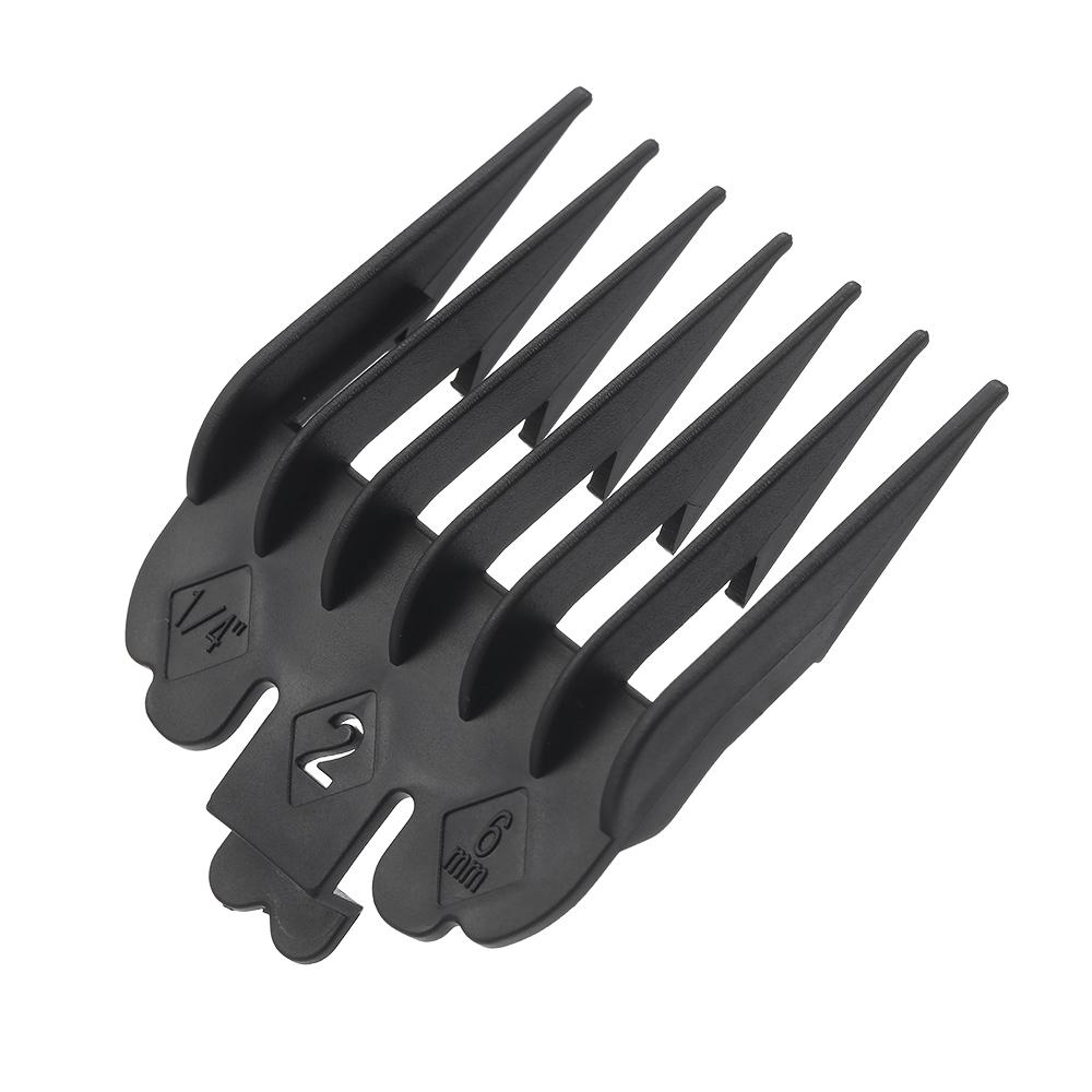 Машинка для стрижки волос, набор направляющих для расчесок, пластиковые насадки для триммера для волос, черный набор инструментов для парикмахерской, 8 шт.