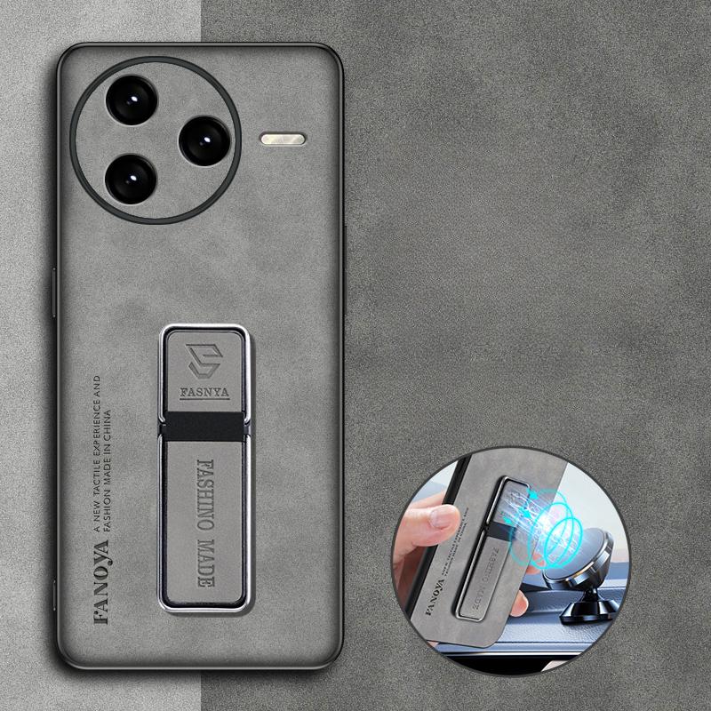 Для Redmi K80 Pro K 80 Skinsheep кожаный чехол для камеры противоударный бронированный чехол для Xiaomi Redmi K80Pro матовый бампер магнитный держатель подставка защитный чехол