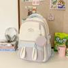 Blocking Color Large Capacity Backpack With Rabbit Ear Design And Print Letter